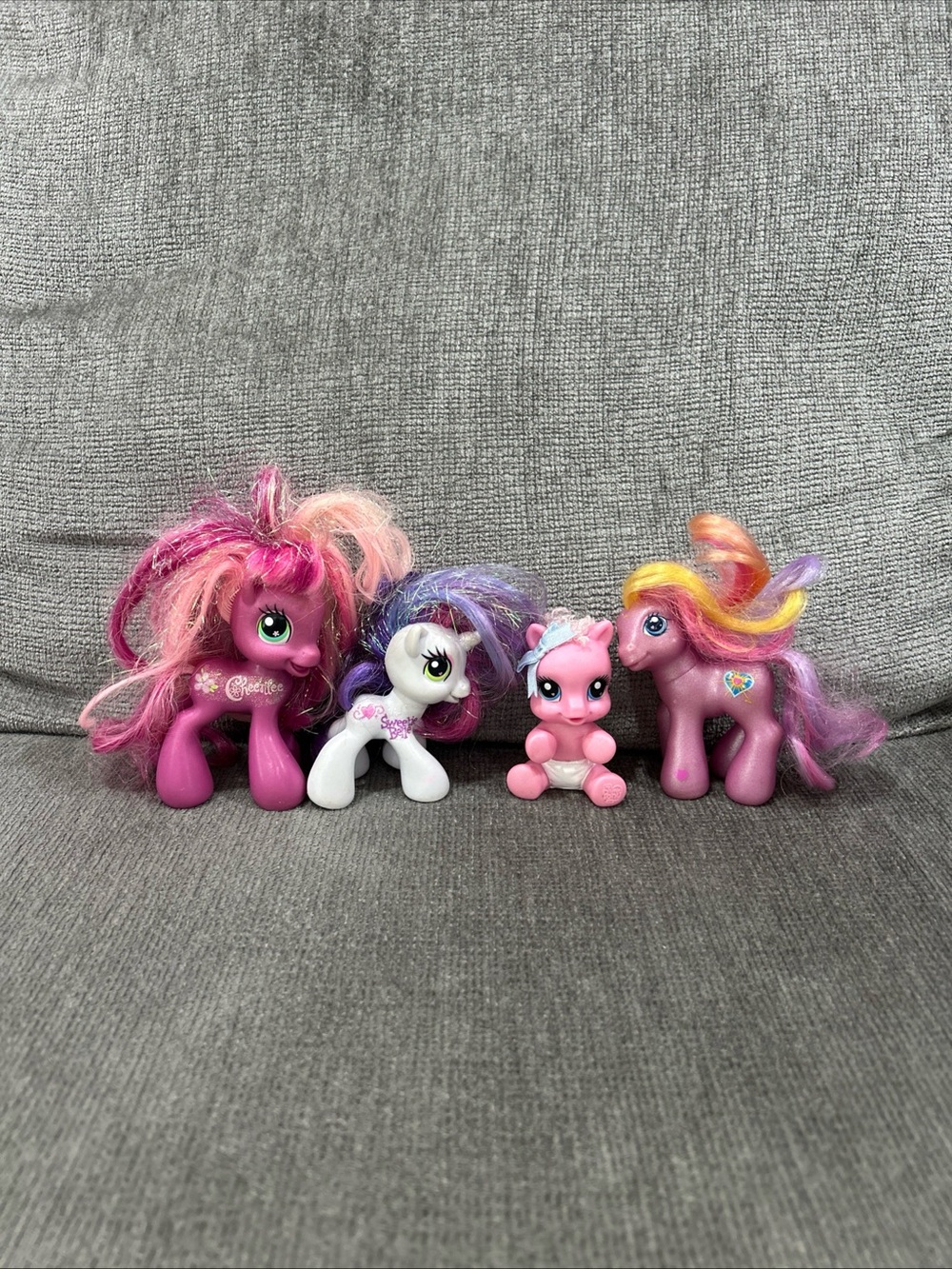 Vintage My Little Pony Lot Cheerilee Sweetie Belle Pinkie Pie Sunsparkle
